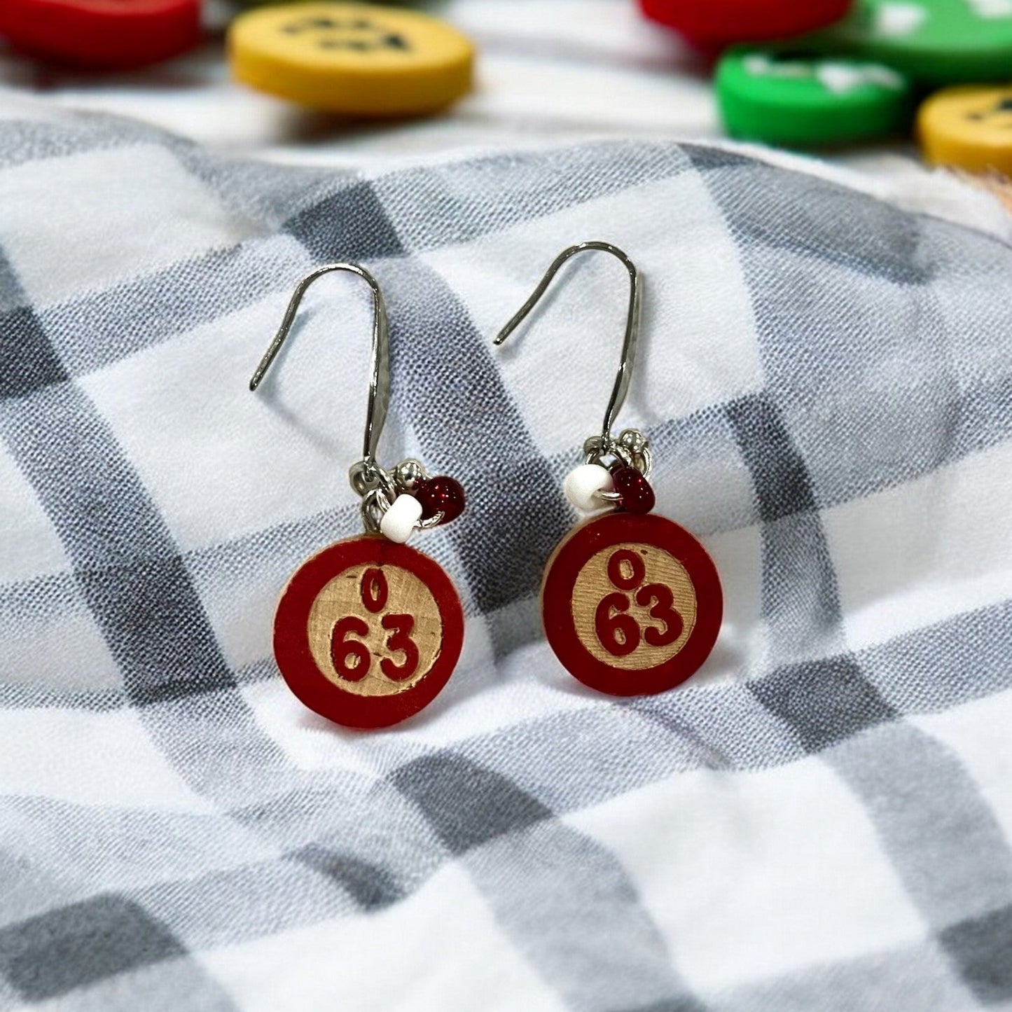 Bingo Chip Earrings - Holland Landscape Supply
