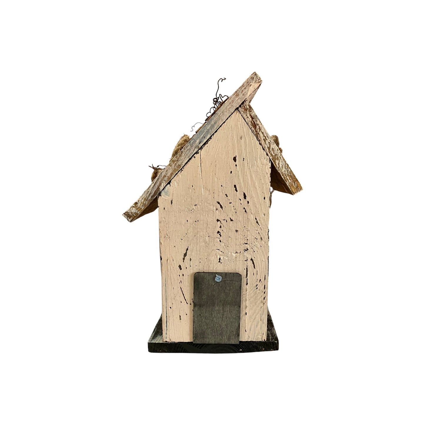 Birdhouse w Blue & Yellow Flowers - Holland Landscape Supply