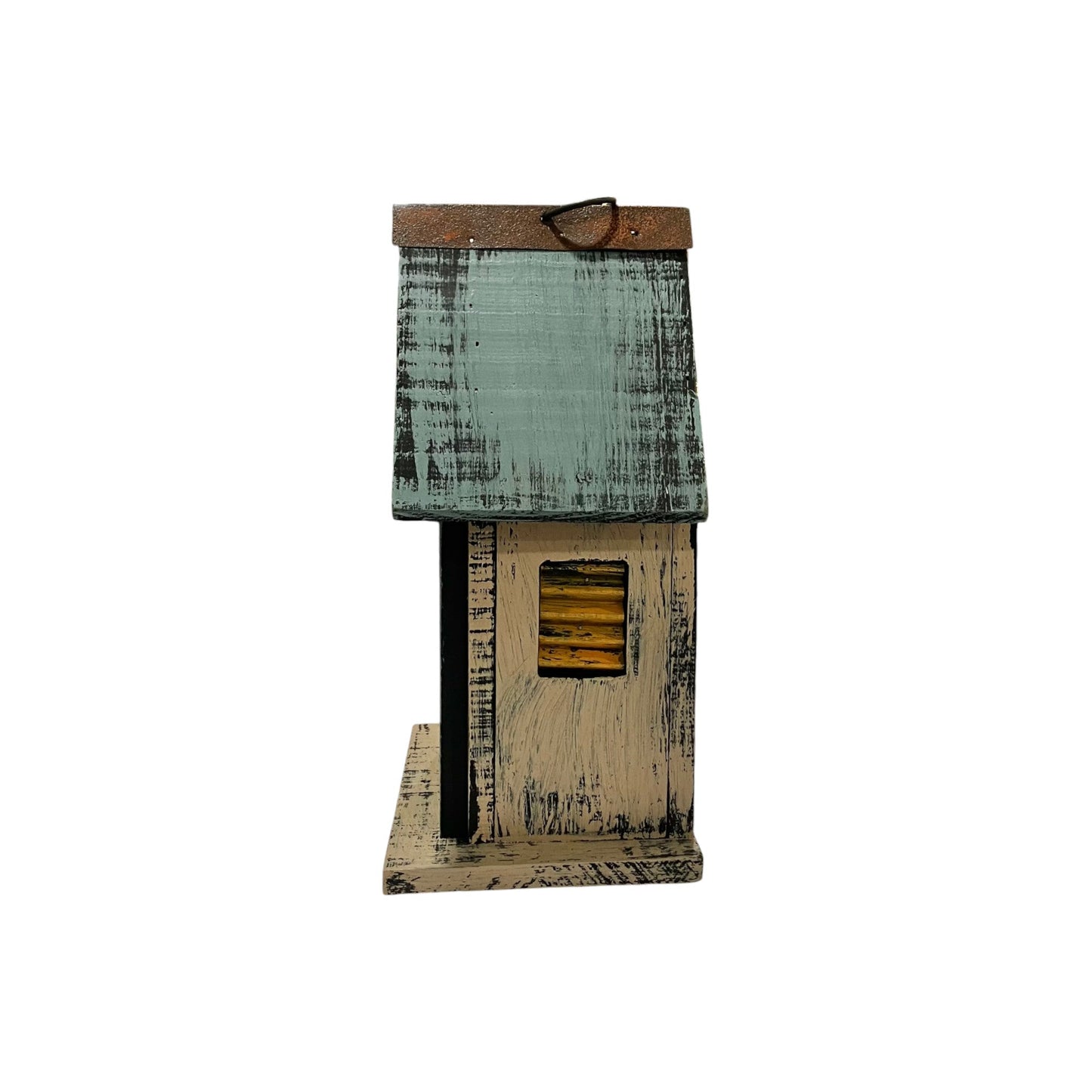 Cream/Blue/Yellow Birdhouse - Holland Landscape Supply