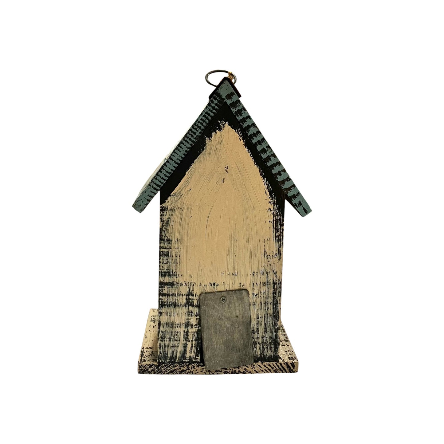 Cream/Blue/Yellow Birdhouse - Holland Landscape Supply