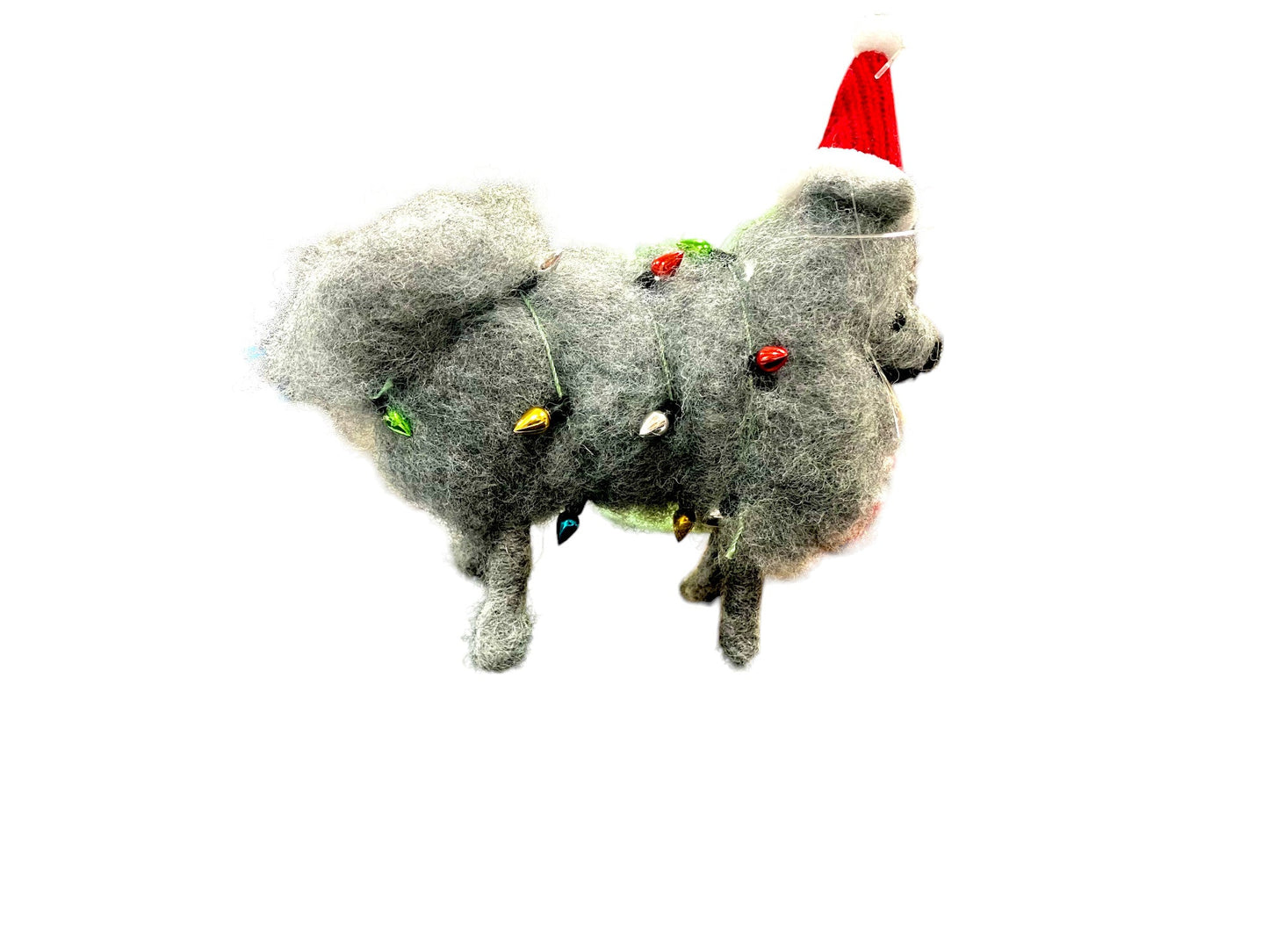 Fluffy Gray Dog Ornament - Holland Landscape SupplyChristmas Ornament