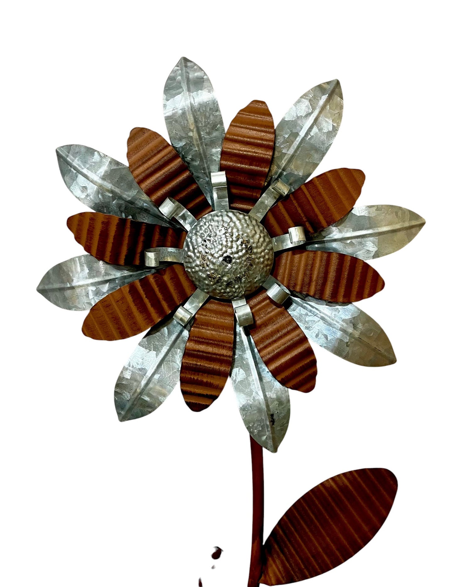 Rusty Leaf Flower Stake - Holland Landscape Supply