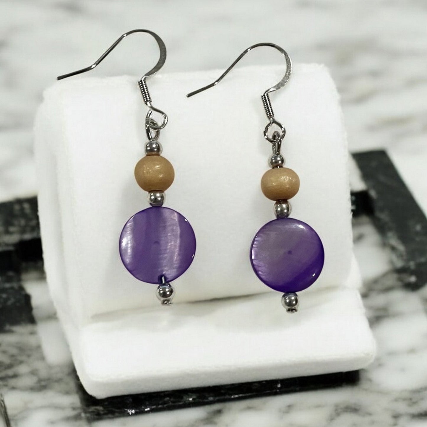 Shell Bead Earrings - Holland Landscape Supply