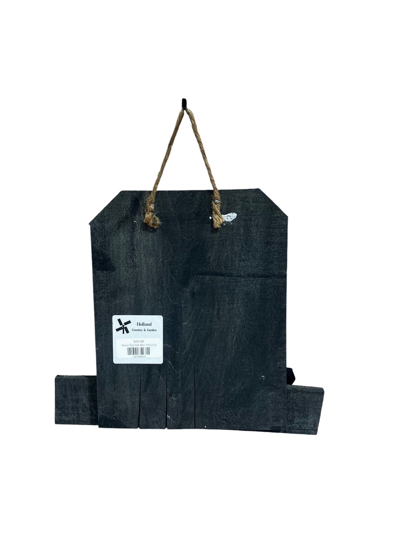 Wood Top Hat Wall Hanging - Holland Landscape Supply