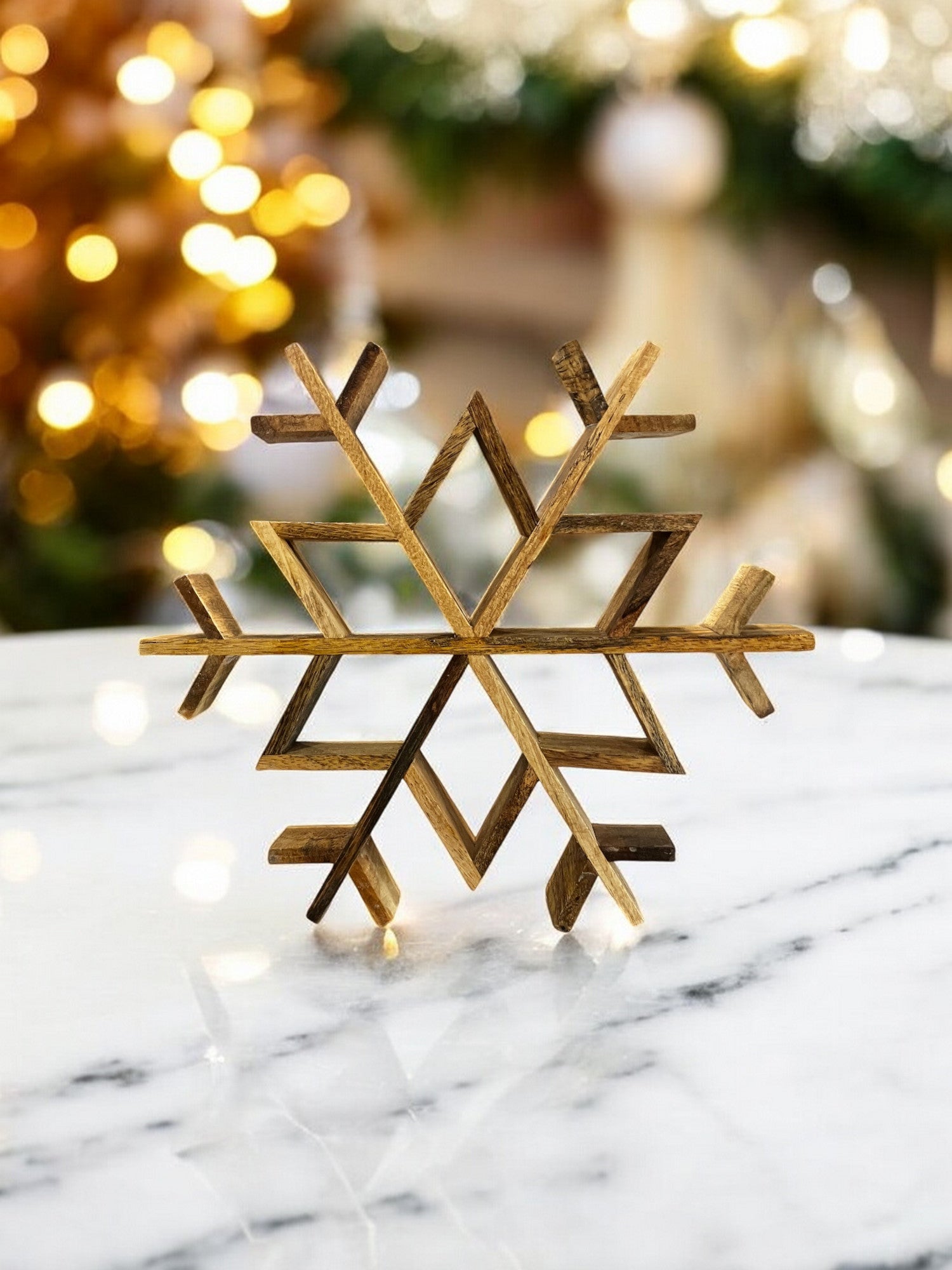 12” Wooden Snowflake - Holland Landscape Supply