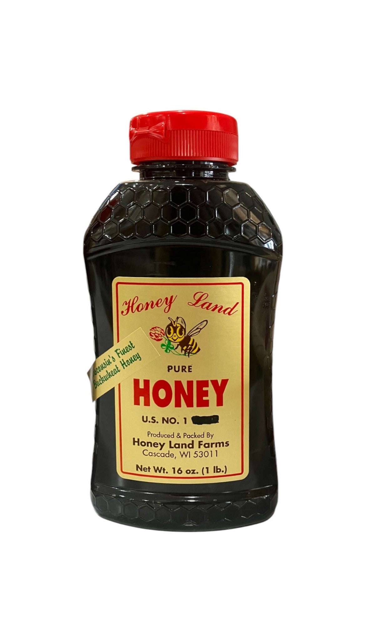 16 oz Honey Land Honey Bottle - Holland Landscape Supply