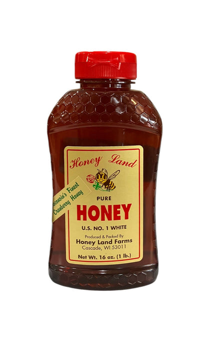 16 oz Honey Land Honey Bottle - Holland Landscape Supply