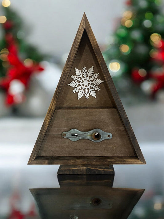16" Wooden Christmas Tree w/Keyhole Hardware - Holland Landscape SupplyDecoration