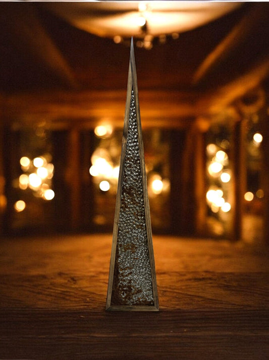30" Wooden Christmas Tree w/Tin Siding - Holland Landscape SupplyDecoration