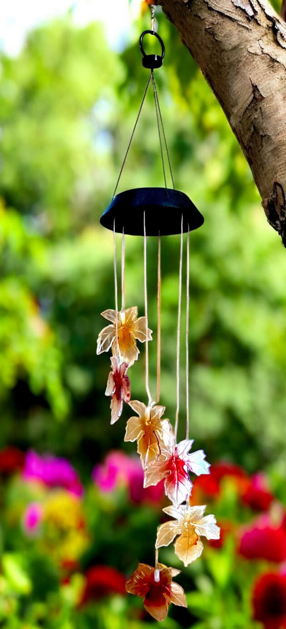 34” Solar Butterfly Wind Chime - Holland Landscape Supply