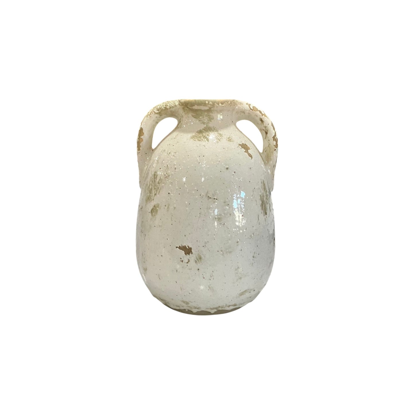 8" White Ceramic Vase - Holland Landscape Supply