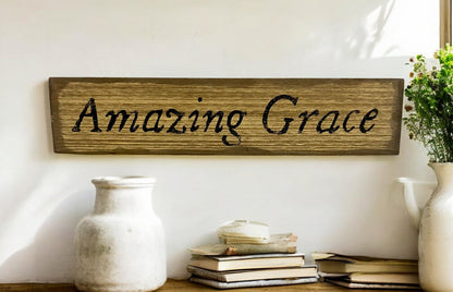 Amazing Grace Wooden Wall Hanging - Holland Landscape SupplyDecorative Wall Art