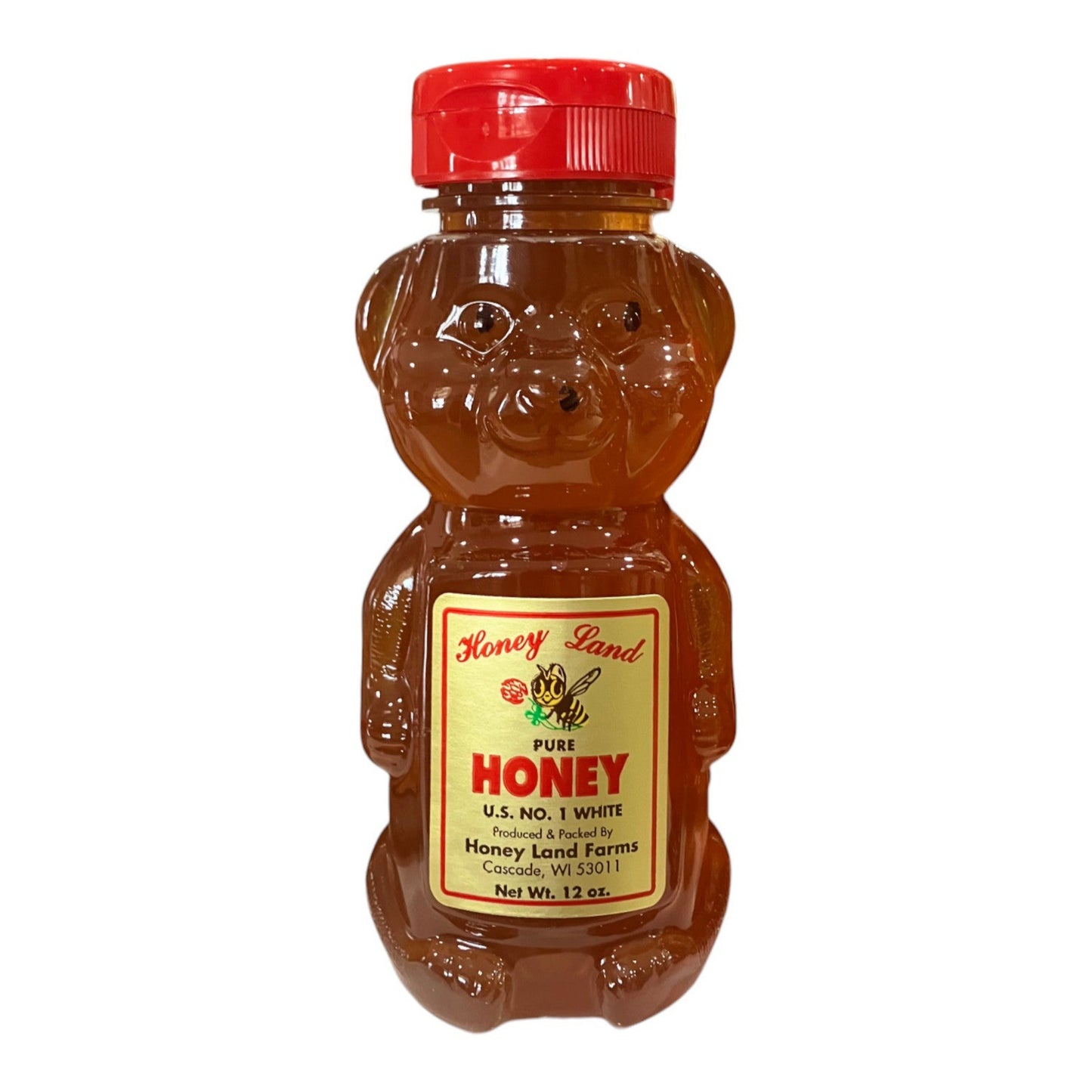 12 oz Honey Land Clover Honey Bear Bottle