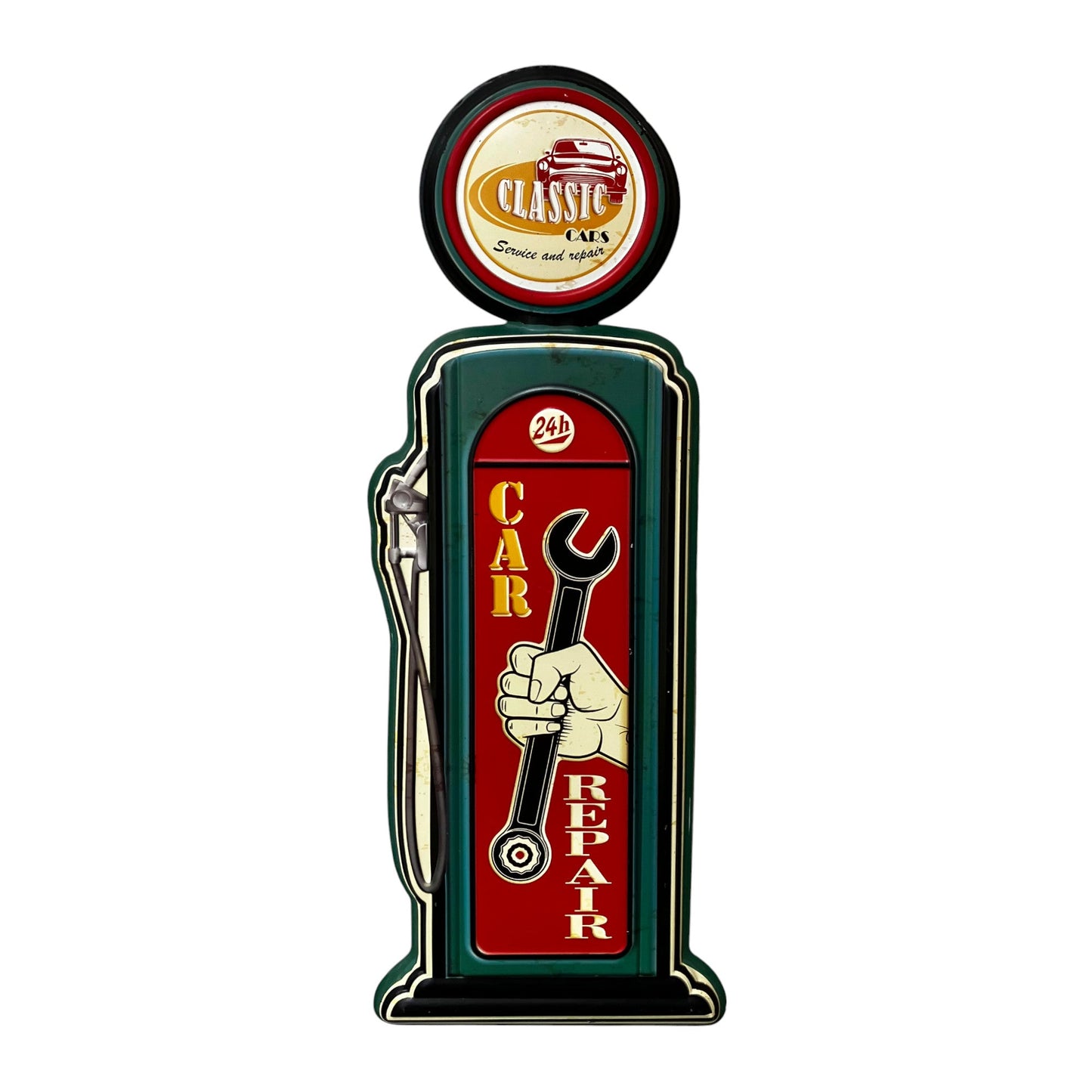 Car Repair - Metal Gas Pump Sign - Holland Landscape Supply