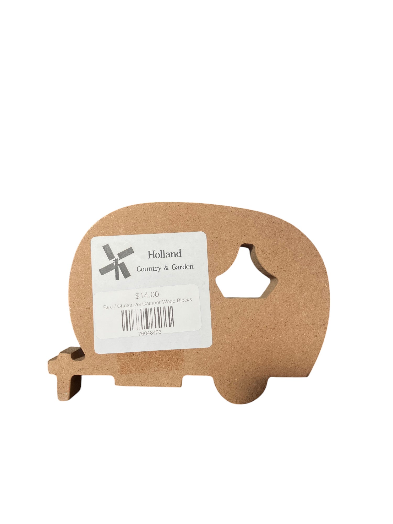 Christmas Camper Wood Blocks - Holland Landscape Supply