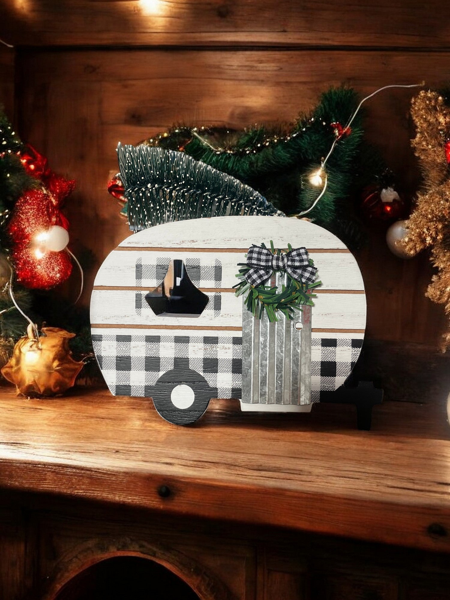 Christmas Camper Wood Blocks - Holland Landscape Supply