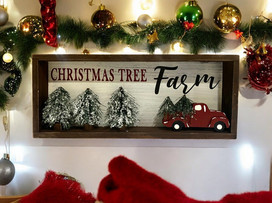 Christmas Tree Farm Wood Block - Holland Landscape Supply