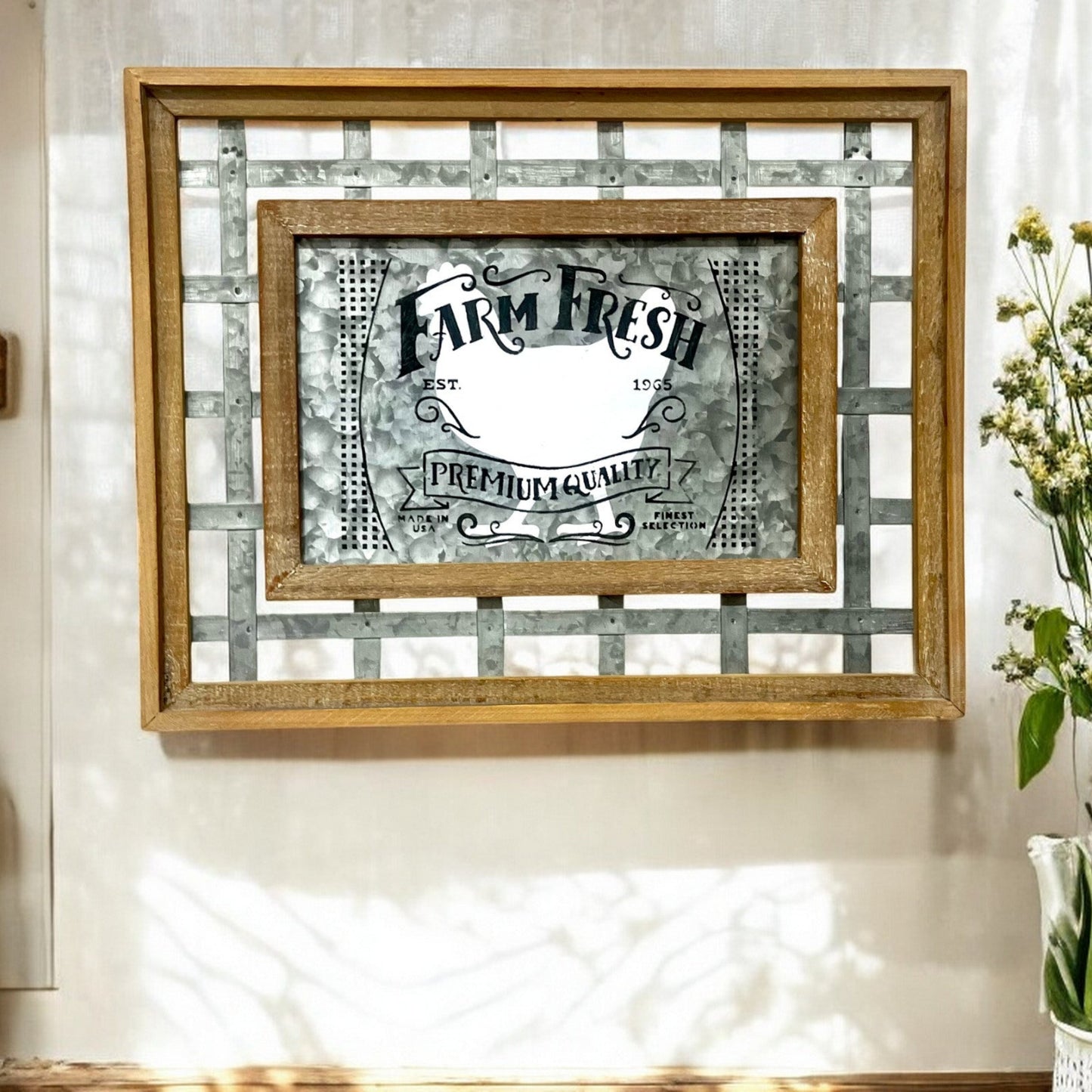 Farm Fresh Wood/Metal Sign - Holland Landscape Supply