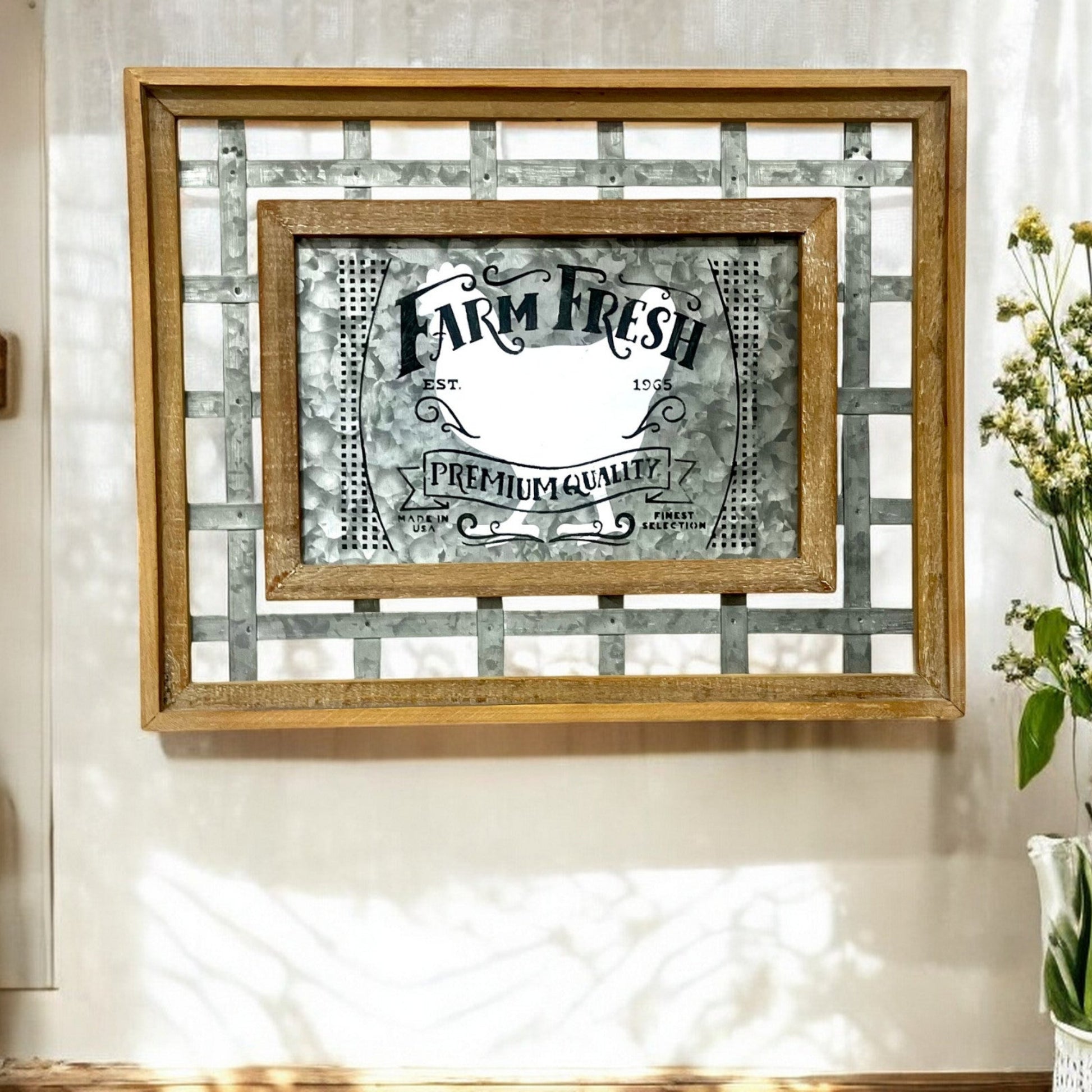 Farm Fresh Wood/Metal Sign - Holland Landscape Supply