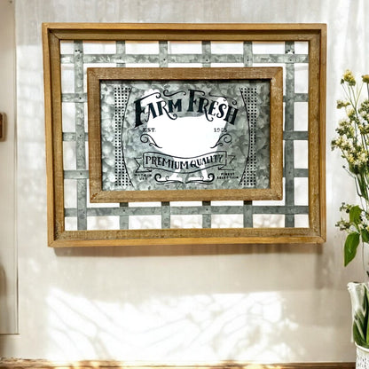 Farm Fresh Wood/Metal Sign - Holland Landscape Supply
