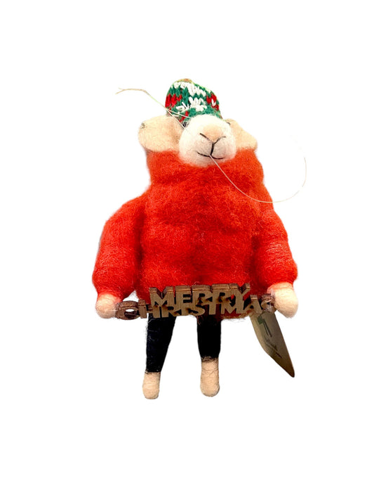 Felted Mouse Ornament - Holland Landscape SupplyChristmas Ornament