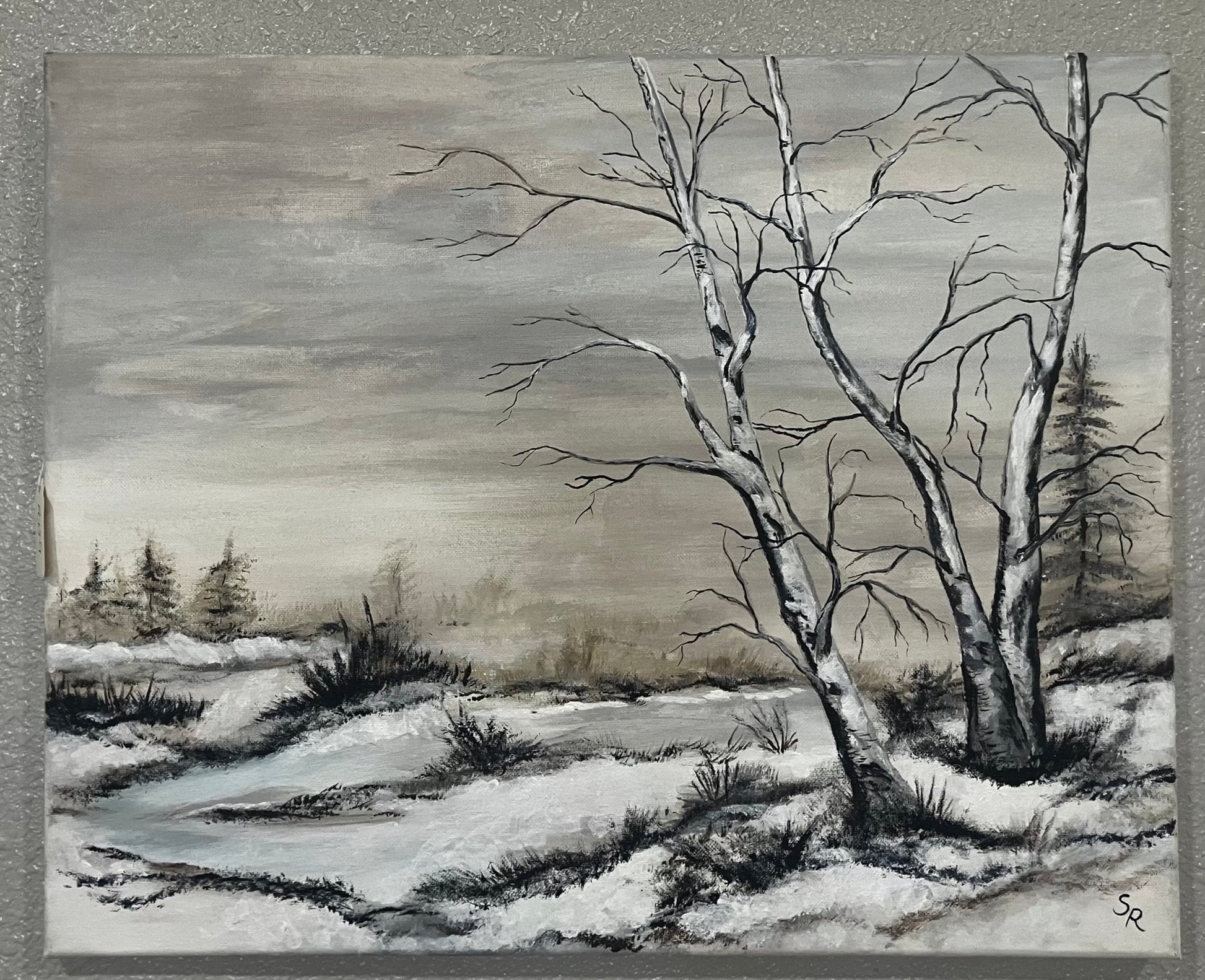 Frozen Marsh - Holland Landscape SupplyPainting
