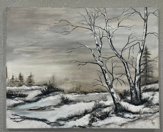 Frozen Marsh - Holland Landscape SupplyPainting