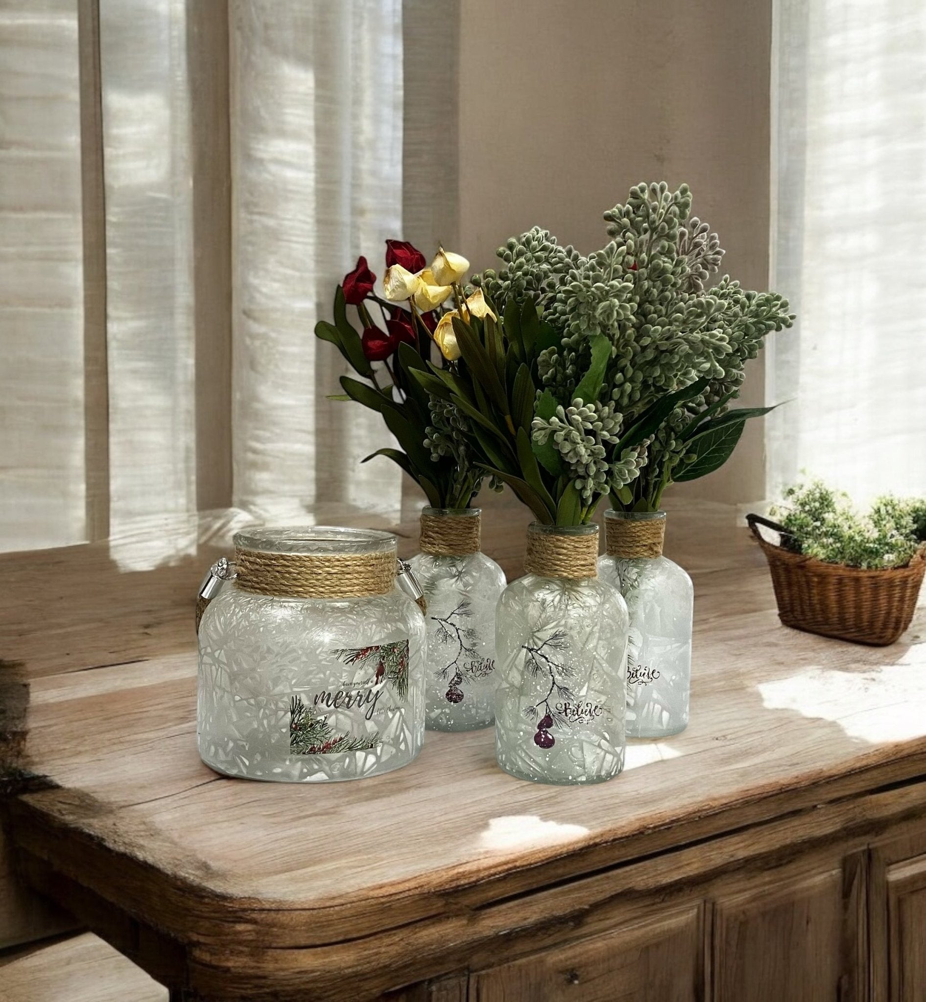 Glass Christmas Jars - Holland Landscape Supply