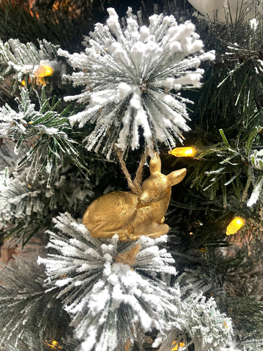 Gold Deer Ornament - Holland Landscape SupplyChristmas Ornament