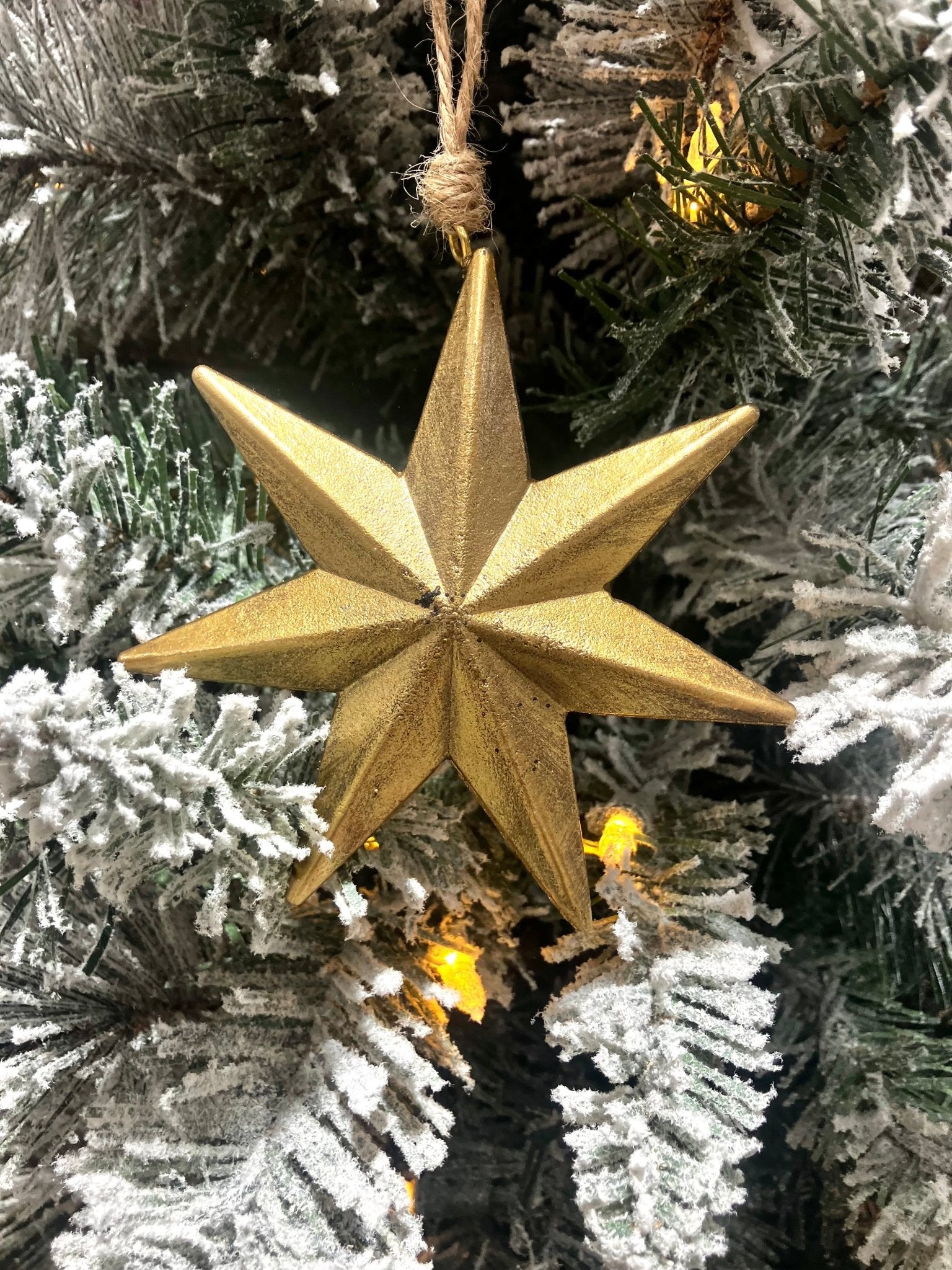 Gold Star Christmas Ornament - Holland Landscape SupplyChristmas Ornament
