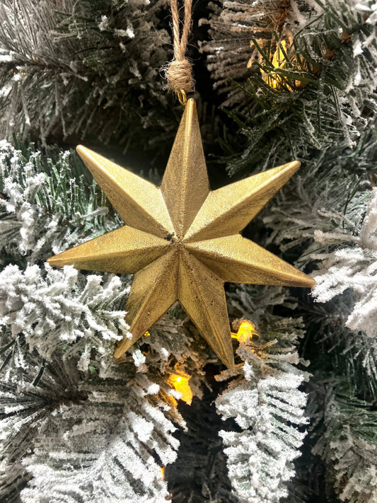 Gold Star Christmas Ornament - Holland Landscape SupplyChristmas Ornament