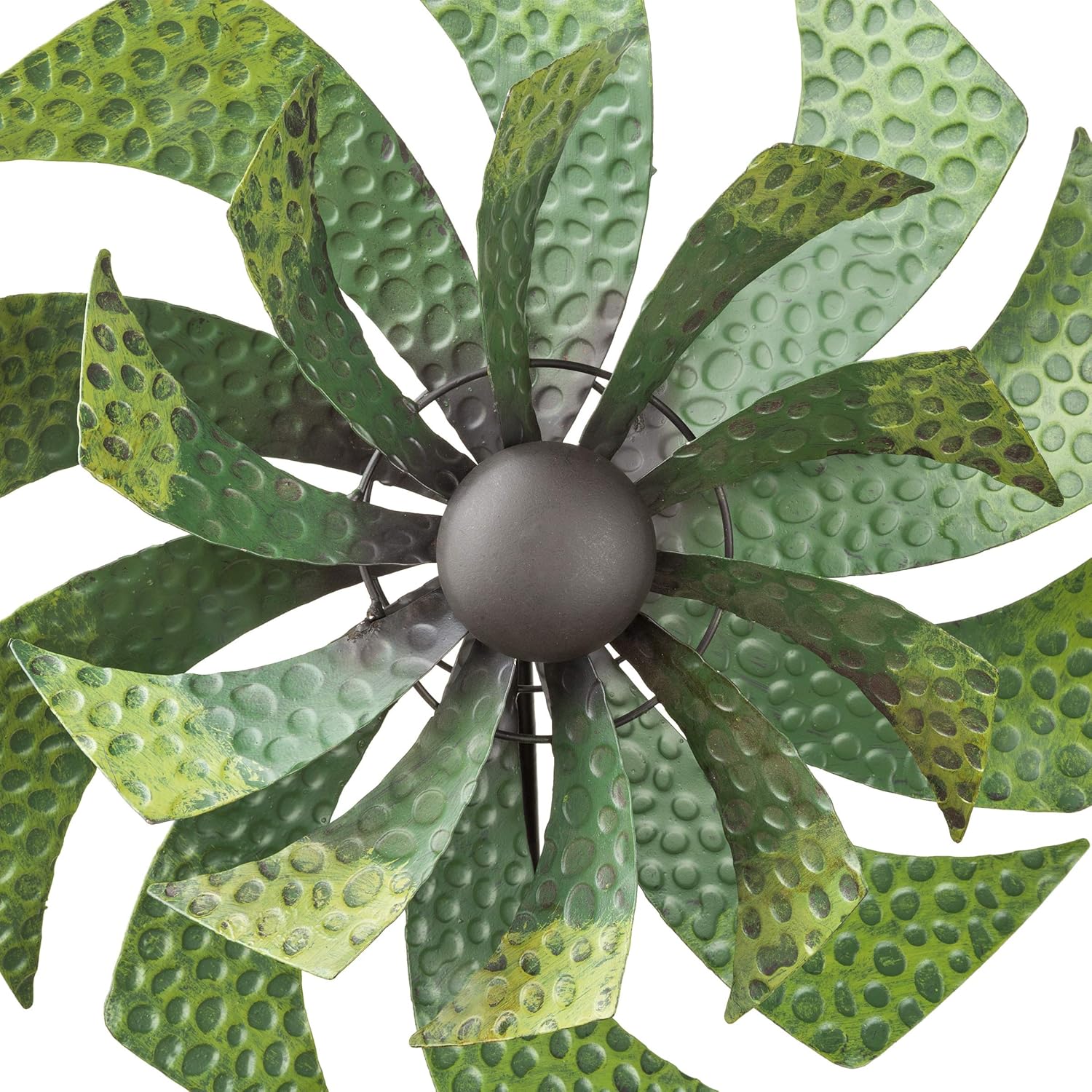 Green Metal Windmill - Holland Landscape Supply