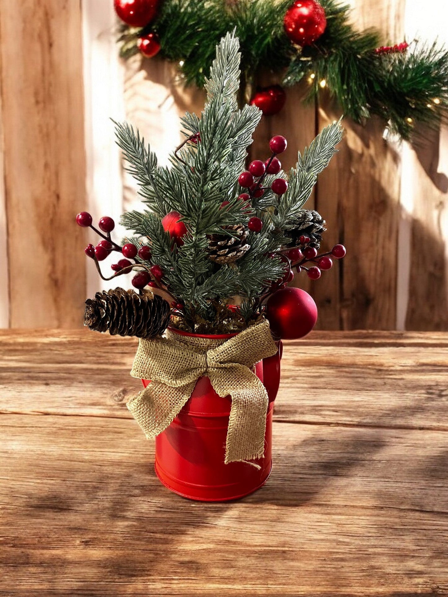 Metal Christmas Vase - Holland Landscape SupplyDecoration