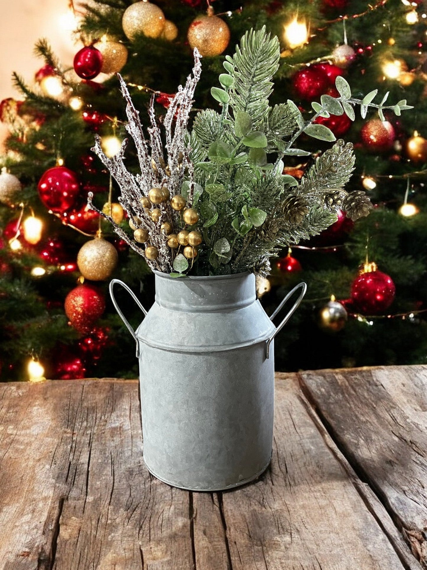 Metal Christmas Vase - Holland Landscape SupplyDecoration