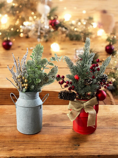 Metal Christmas Vase - Holland Landscape SupplyDecoration