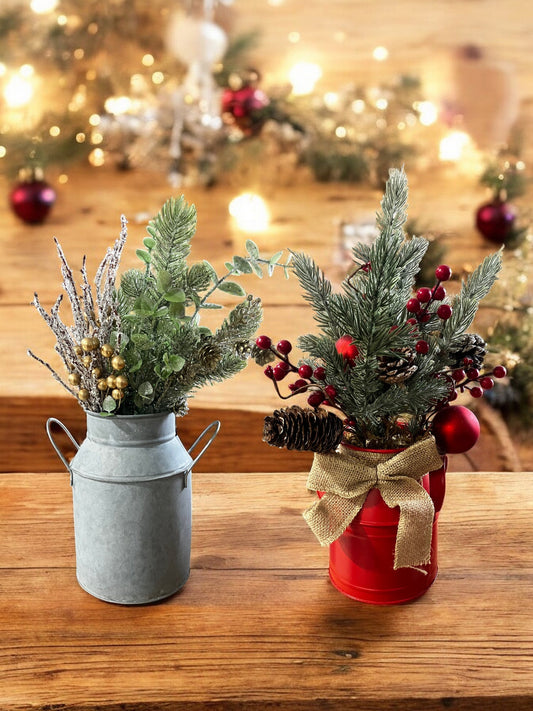 Metal Christmas Vase - Holland Landscape SupplyDecoration
