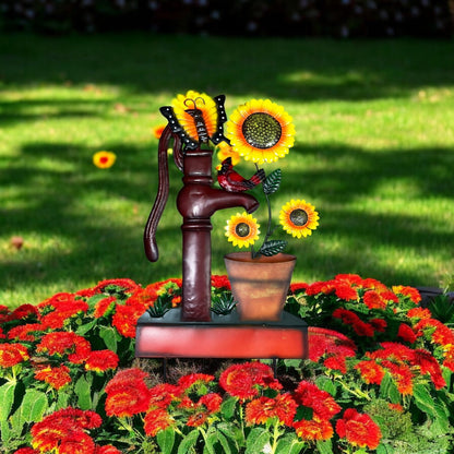 Metal Water Pump Garden Stake - Holland Landscape Supply