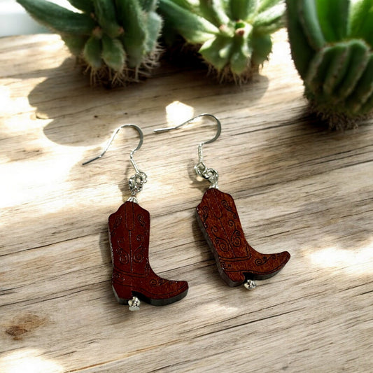 Mini Cowboy Boots Earrings - Holland Landscape Supply