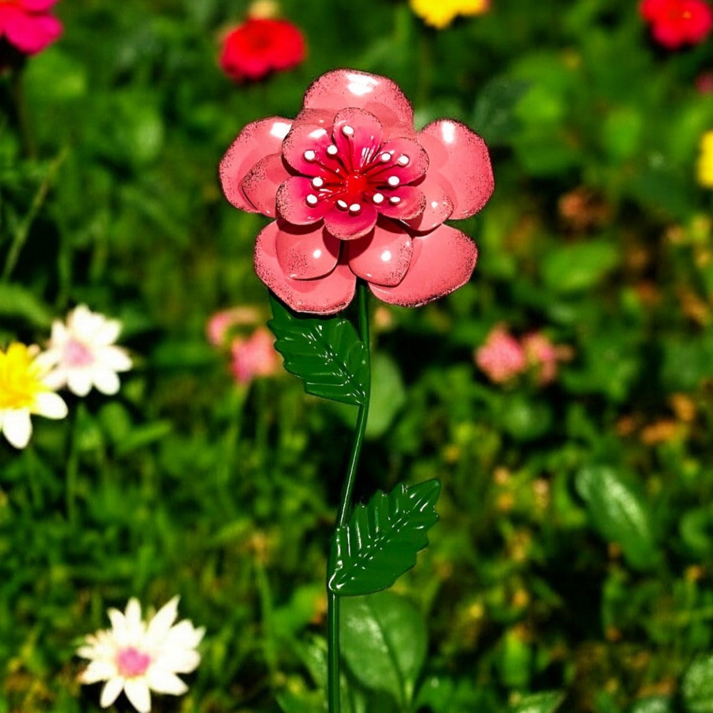 Multi Color Metal Flower Stakes - Holland Landscape Supply