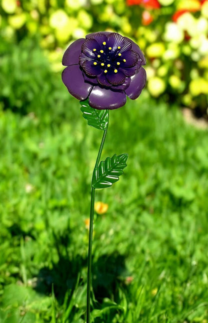Multi Color Metal Flower Stakes - Holland Landscape Supply