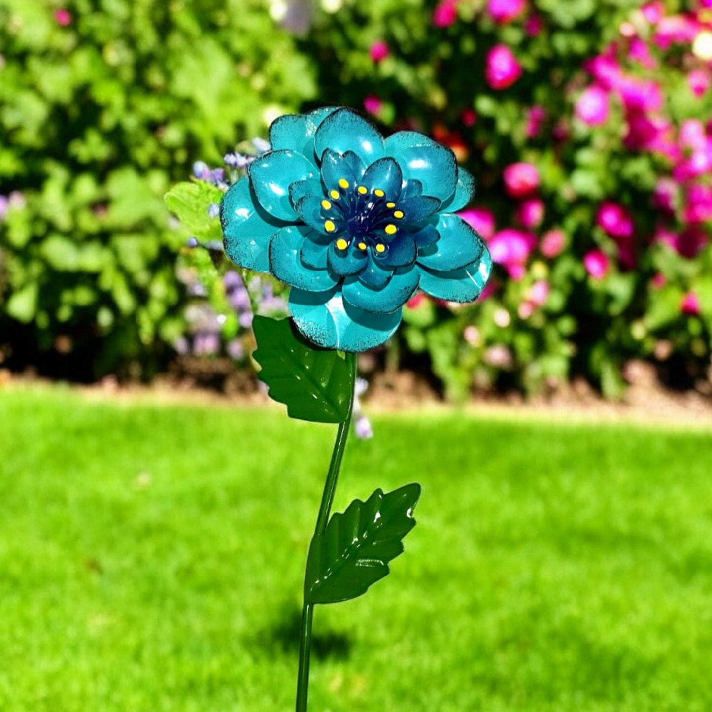 Multi Color Metal Flower Stakes - Holland Landscape Supply