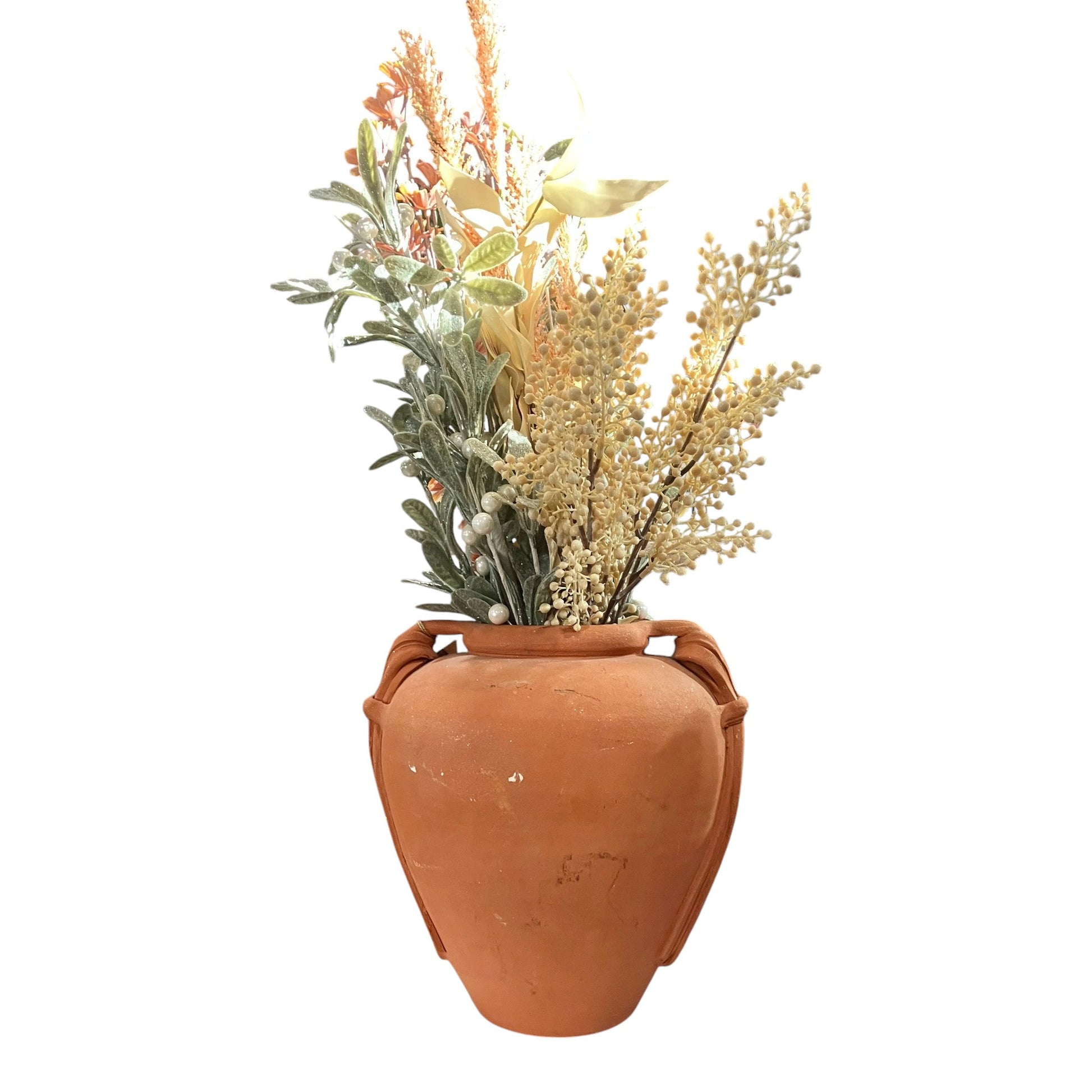 Orange Clay Vase - Holland Landscape Supply