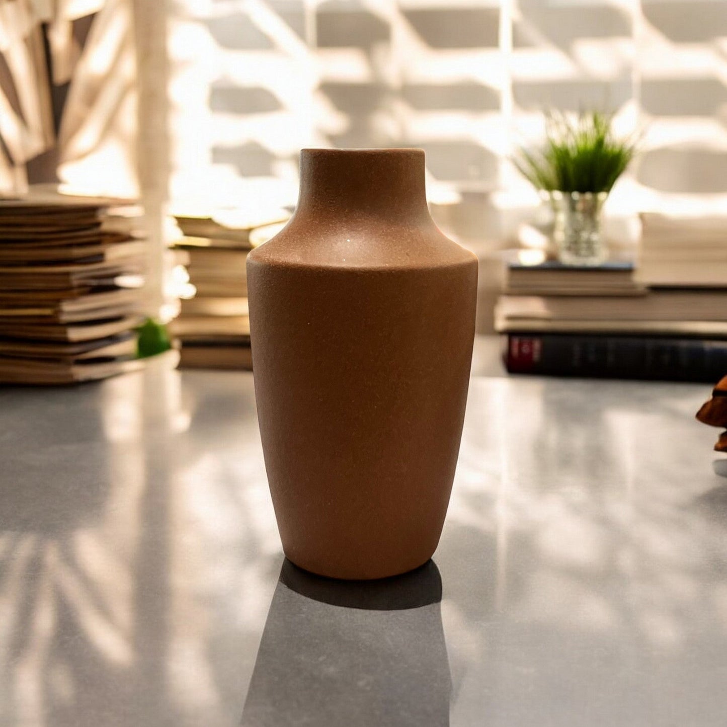 Orange Clay Vase - Holland Landscape Supply