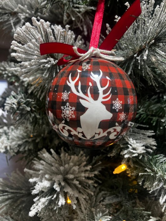 Red Plaid Bulb Ornament - Holland Landscape SupplyChristmas Ornament