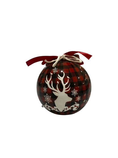 Red Plaid Bulb Ornament - Holland Landscape SupplyChristmas Ornament