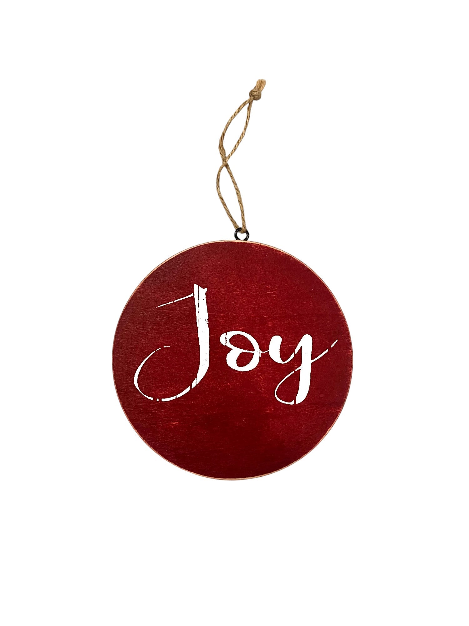 Round Wooden Christmas Ornament w/Words - Holland Landscape Supply