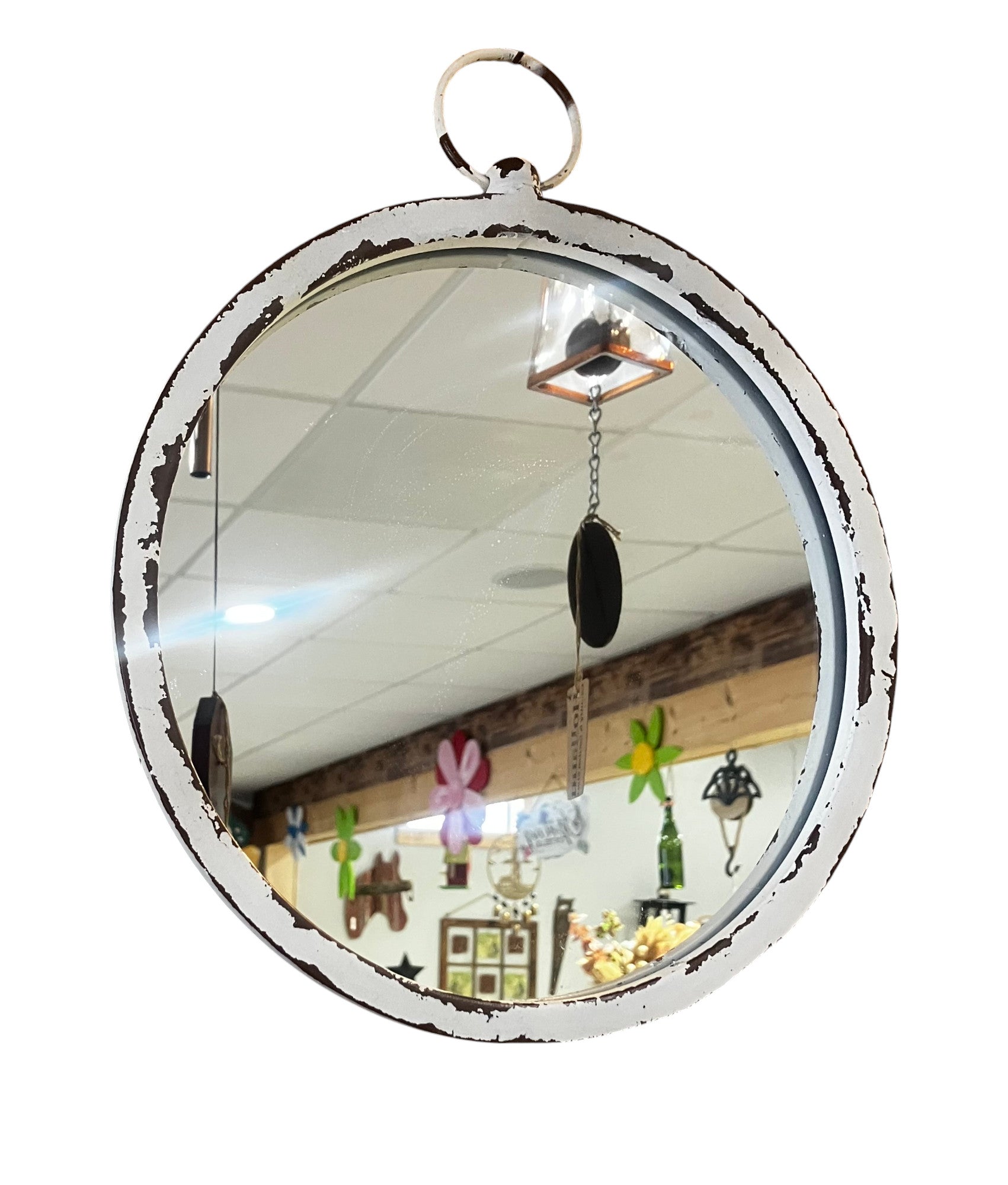 Rustic Hanging Mirror - Holland Landscape Supply