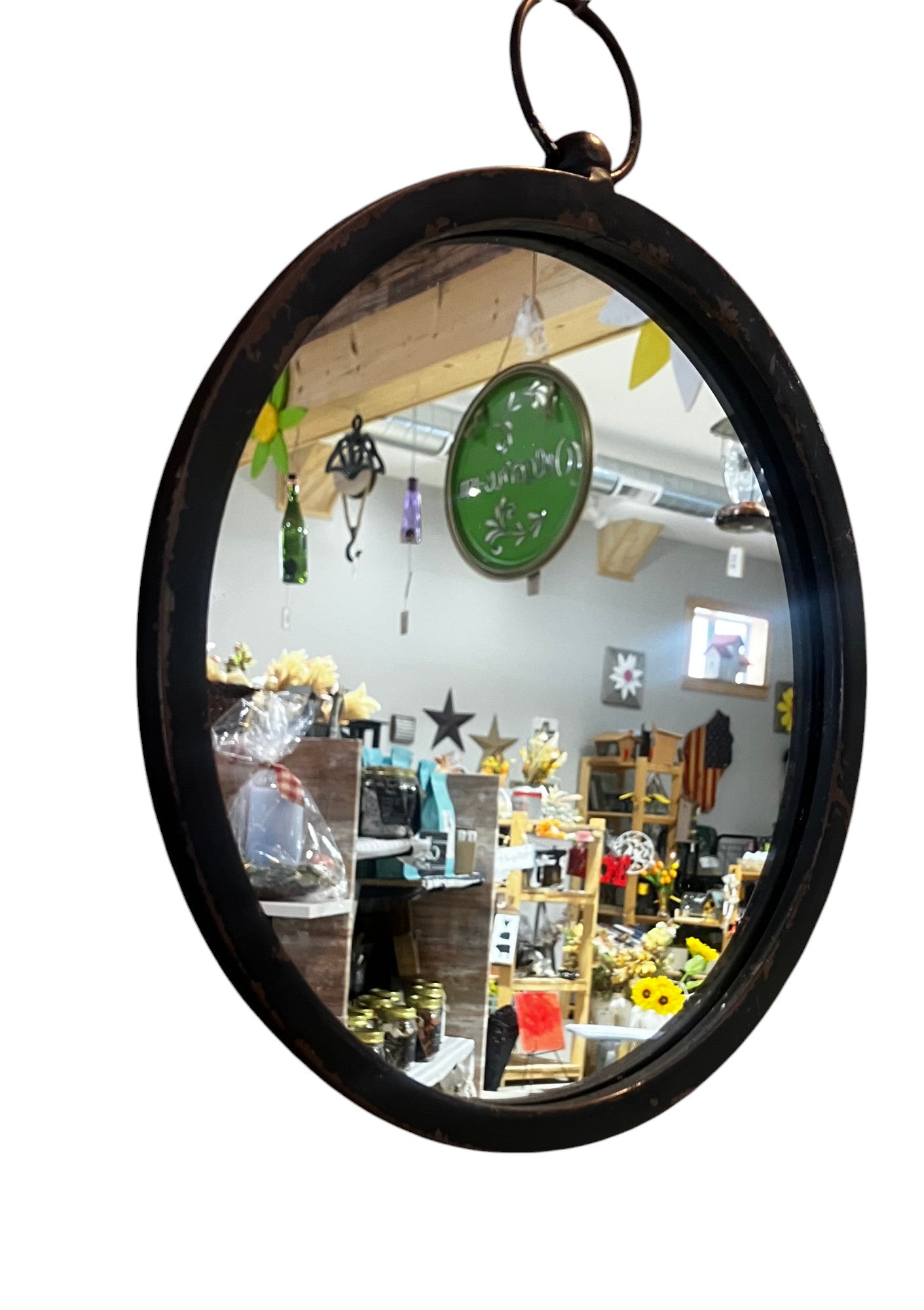 Rustic Hanging Mirror - Holland Landscape Supply