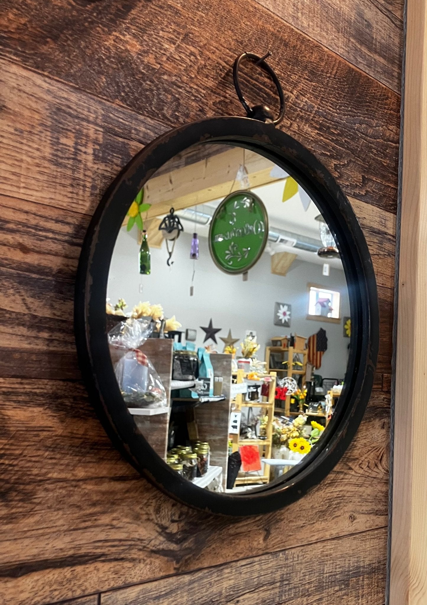 Rustic Hanging Mirror - Holland Landscape Supply