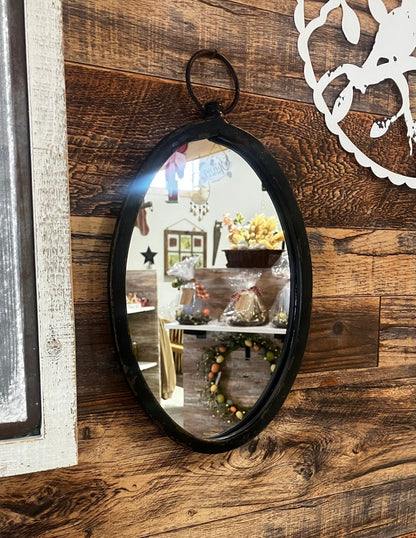 Rustic Hanging Mirror - Holland Landscape Supply